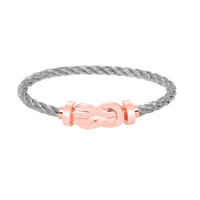 [Aethel]CHANCE LARGE 8 FIGURE BUCKLE NO DIAMOND BRACELET ROSE GOLD