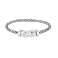 [Aethel]CHANCE LARGE 8 FIGURE BUCKLE NO DIAMOND BRACELET SILVER