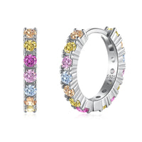 [Aethel]Radiant Colorful Round Cut Earrings