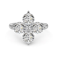 [Aethel]Four-Leaf Clover Eight-Pointed Star Ring