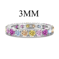 [Aethel]Dazzling Lustrous Round Cut Tennis Ring