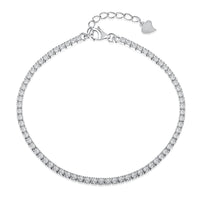 [Aethel]Radiant Shinning Princess Cut Tennis Bracelet