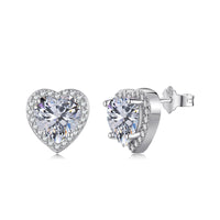 [Aethel]Sparkling Heart Shape Lover Earrings