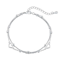[Aethel]Dainty Double Layer Love Heart Bracelet