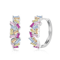 [Aethel]Dazzling Colorful Emerald Cut Daily Earrings