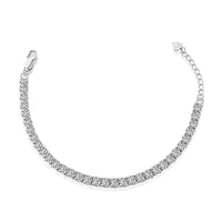 [Aethel]Sparkling Radiant Princess Cut Tennis Bracelet