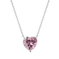 [Aethel]6.0 carat Radiant Heart Shape Necklace