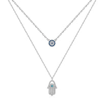 [Aethel]Demon Eye Hamsa Palm Necklace