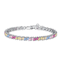 [Aethel]Ornate Sparkling Multi Cut Party Bracelet