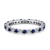 [Aethel]Exquisite Colorful Round Cut Tennis Ring