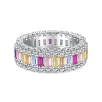 [Aethel]Dainty Colorful Radiant Cut Daily Ring