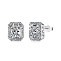 [Aethel]1.0 Carat Luxurious Dainty Emerald Cut Daily Earrings