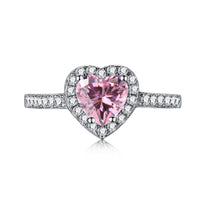 [Aethel]Eternity Splashy Romantic Heart Shape Lover Ring