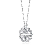 [Aethel]Ornate Heart Cut Flower Shape Necklace