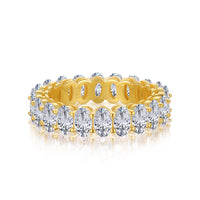 [Aethel]Ornate Oval Cut Tennis Ring