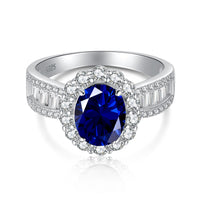 [Aethel]1.5 Carat Dazzling Charming Oval Cut Banquet Ring
