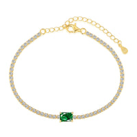[Aethel]1.0 Carat Unique Emerald Cut Banquet Bracelet