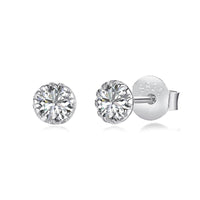 [Aethel]Sparkling Colorful Round Shape Earrings