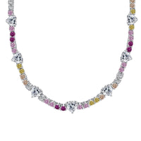 [Aethel]Delicate Colorful Rainbow Tennis Chain