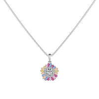 [Aethel]Charming Flower Colorful Necklace