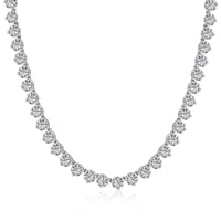 [Aethel]Ornate Heart Cut Tennis Necklace