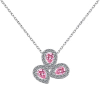 [Aethel]Elegant Flower Shape Pear Cut Necklace