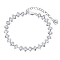 [Aethel]0.5 Carat Ornate Princess Cut Daily Bracelet