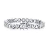 [Aethel]0.75 Carat Dazzling Round Cut Wedding Bracelet