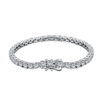 [Aethel]Luxurious Ornate Round Cut Tennis Bracelet