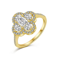 [Aethel]Luxurious Eternity Flower Shape Banquet Ring