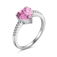 [Aethel]2.0 Carat Dazzling Lustrous Heart Cut Lover Ring