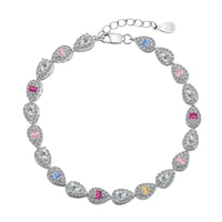 [Aethel]0.25 Carat Radiant Water Drop Shape Daily Bracelet