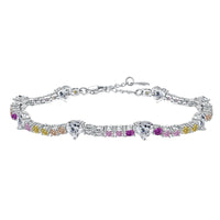 [Aethel]Romantic Heart Shape Round Cut Lover Bracelet