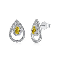 [Aethel]Sparkling Delicate Water Drop Shape Daily Earrings