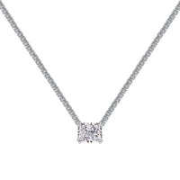 [Aethel]4.0 Carat Elegant Radiant Cut Necklace