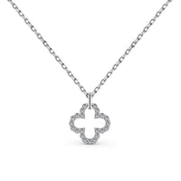 [Aethel]Four-Leaf Clover Hollow Design Exquisite Necklace