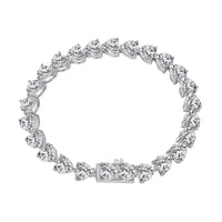 [Aethel]0.75 Carat Elegant Romantic Heart Shape Lover Bracelet