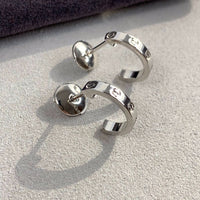 [Aethel]LOVE EARRINGS 2.65MM SILVER