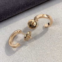 [Aethel]LOVE EARRINGS 2.65MM PINK GOLD