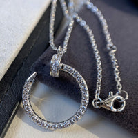 [Aethel]JUSTE NECKLACE SILVER DIAMONDS