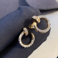 [Aethel]JUSTE EARRINGS GOLD DIAMONDS