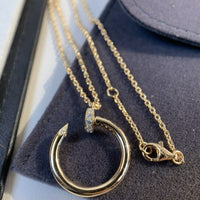 [Aethel]JUSTE NECKLACE PINK GOLD