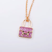 [Aethel]CONSTANCE PEDANT PURPLE DIAMOND NECKLACE