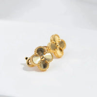 [Aethel]CLOVER MEDIUM 1 MOTIFS LASER EARRINGS