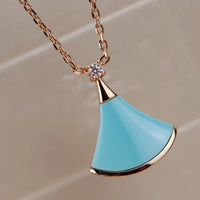 [Aethel]DREAM NECKLACE TURQUOISE PINK GOLD