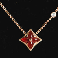 [Aethel]STAR NECKLACE PINK GOLD 1 DIAMOND