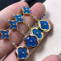 [Aethel]STAR AND SUN AGATE DIAMOND EARRINGS