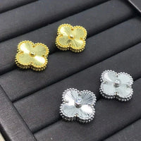 [Aethel]CLOVER MINI 9.5MM LASER EARRINGS