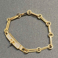 [Aethel]CHAINE BRACELET SMALL MODEL DIAMOND