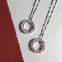 [Aethel]LOVE NECKLACE ADJUSTABLE SILVER
